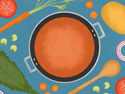 Soup Editorial Illustration editorial art illustration illustration design