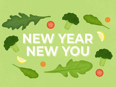 New Year New You design editorial art holiday illustration illustration design vector