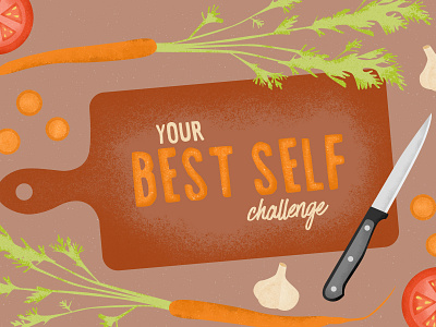 Your Best Self design editorial art food holiday illustration illustration design typography