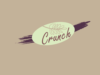 Granola Company Logo(Crunch) crunch dailylogo dailylogochallenge day 21 granola logo logo
