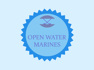 Boat Logo(Open Water Marines) boat logo dailylogo dailylogochallenge day 23 logo open water marines