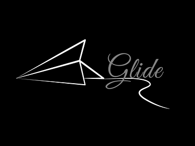 Paper Airplane Logo(Glide) dailylogo dailylogochallenge day 26 glide logo paper airplane logo