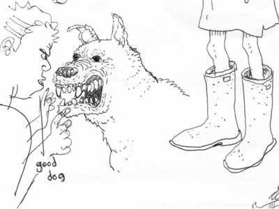 Good Dog doodles drawing pen pencil sketch