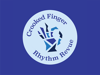 Crooked Finger band brand band branding hand identity illustration logo music