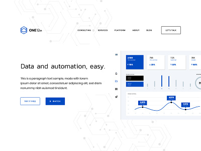 ONE12th Typography + Dashboard 1