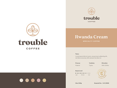 Trouble Coffee Final Logo + Coffee