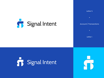 Signal Intent Logo 1 abstract analytics brand identity calculator data financial letter letterform logo logo design modern signal statistics technology visual identity