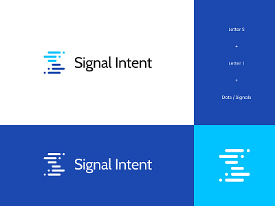 Signal Intent Logo 2 abstract analytics brand identity calculator data financial letter letterform logo logo design modern signal statistics technology visual identity