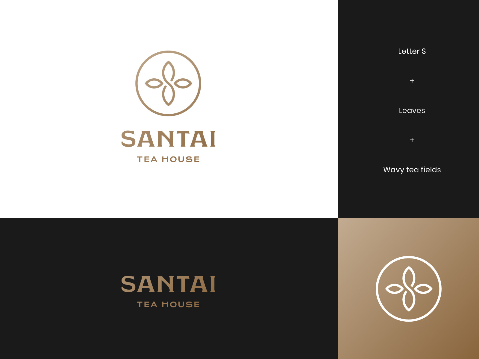 Santai Tea - Logo concept #3 by Insigniada - Branding Agency on Dribbble