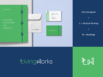 Living Works - Logo & Brand identity Idea #1