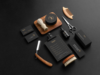 Barber Republic - Barbershop Collaterals & Packaging abstract barber barber logo barbershop barbershop logo barbershop packaging brand identity design letter letters logo logo design modern moustache packaging