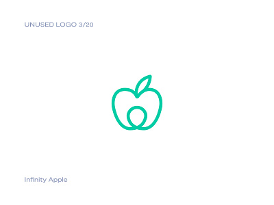 Infinity Apple - Logo for Sale 3/20 abstract apple apple logo fruit health logo logo design modern nutrition
