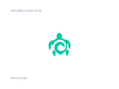 Wavy Turtle - Logo for Sale 7/20 abstract animal brand identity logo logo design modern turtle turtle logo waves wavy