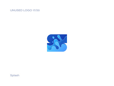 Splash - Logo for Sale 17/20 abstract brand identity letter letter s letters logo logo design modern splash splash logo water