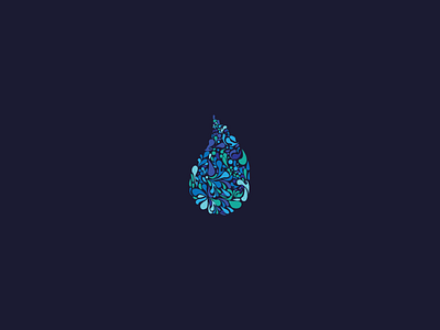 Drops abstract blue drop drops innovative logo waterdrop