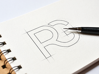 RG logo monogram rg sketch