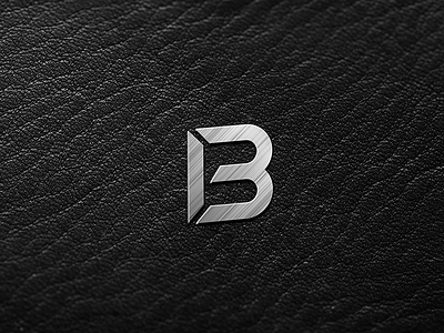 IB monogram logo ib letters logo metal monogram