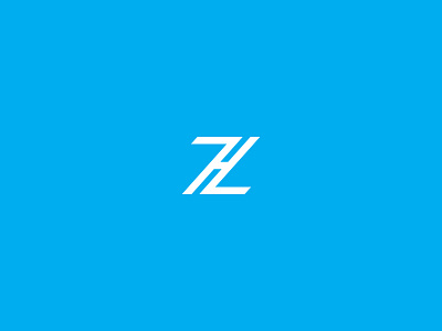 ZH monogram blue h letters monogram z zh