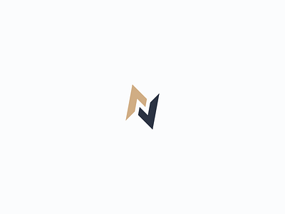 Abstract letter N logo