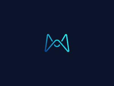 Abstract Letter M abstract app letter line m mobile modern