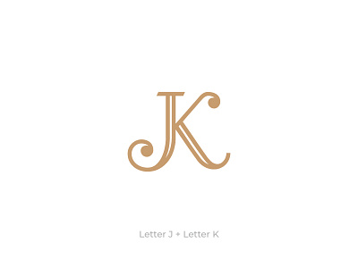 JK Monogram jk jk monogram letter letterform letters logo monogram