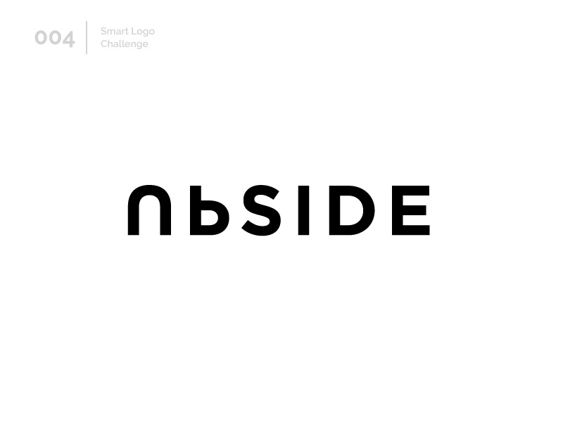 4/100 Daily Smart Logo Challenge logo design challenge black 100 day project 100 day challenge typography wordmark design letterform letters modern logo letter
