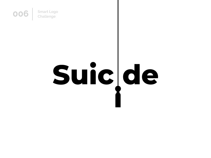 6/100 Daily Smart Logo Challenge smart logo logo challenge logo design 100 day challenge 100 day project life suicide line typography design letterform letters modern logo letter abstract