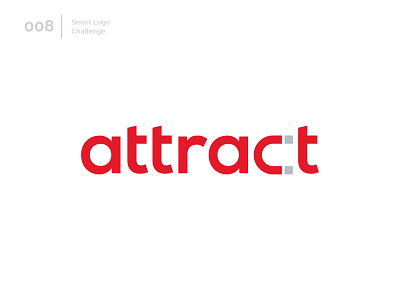 8/100 Daily Smart Logo Challenge 100 day challenge 100 day project abstract challenge letter letters logo logo challenge magnet modern red wordmark