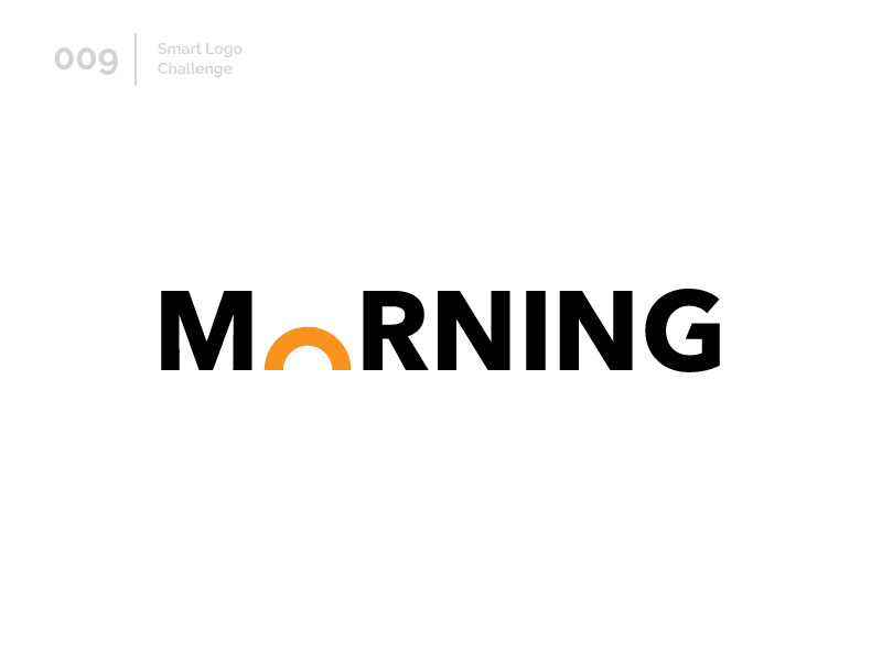9/100 Daily Smart Logo Challenge sunshine sun morning typography 100 day challenge 100 day project wordmark design letterform letters modern logo letter abstract