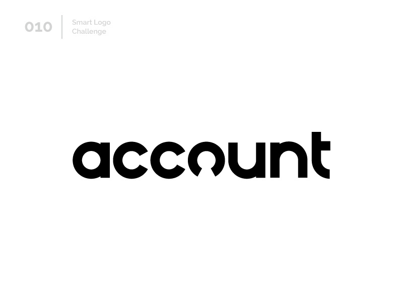 10/100 Daily Smart Logo Challenge negative space people human account typography 100 day challenge 100 day project wordmark design letterform letters modern logo letter abstract
