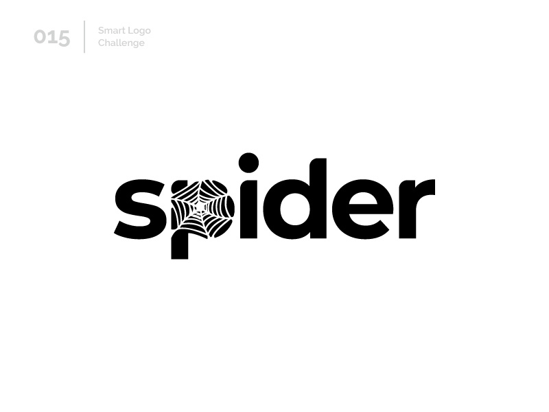 15/100 Daily Smart Logo Challenge spider web web spider logo challenge 100 day challenge 100 day project design letterform letters modern logo letter abstract