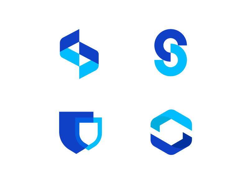 Letter S logo insurance broker insurance letter s design blue letters modern logo letter abstract