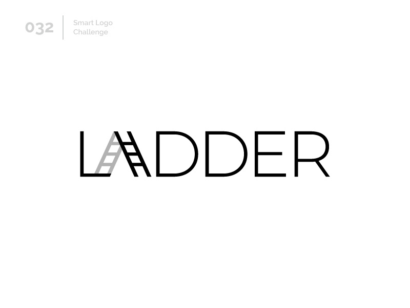 32/100 Daily Smart Logo Challenge stairs ladder logo challenge design 100 day challenge wordmark 100 day project letterform letters modern logo letter abstract
