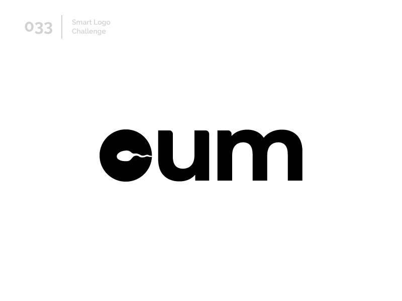 33/100 Daily Smart Logo Challenge logo challenge 100 day challenge wordmark 100 day project letterform letters modern letter logo abstract sperm cum
