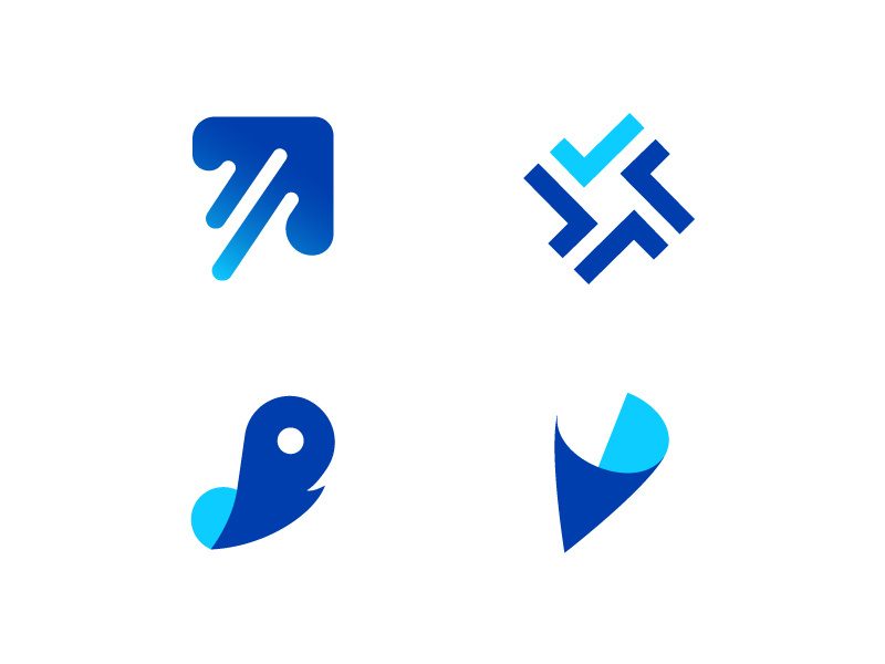 Editing company logos loginpage pen feather quill tick check paper logotasarım editing logo design blue logo modern abstract