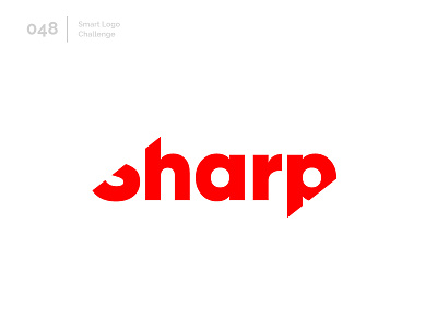48/100 Daily Smart Logo Challenge 100 day challenge 100 day project abstract cut letter letterform letters logo logo challenge modern sharp typography wordmark