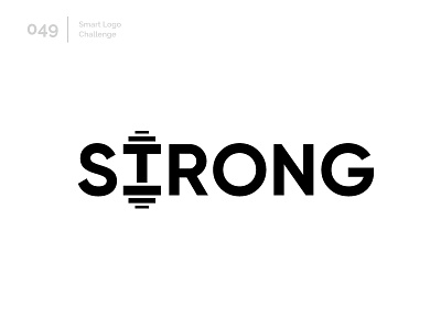 49/100 Daily Smart Logo Challenge 100 day challenge 100 day project abstract deadlift gym letter letterform letters lift logo logo challenge modern strong weights wordmark