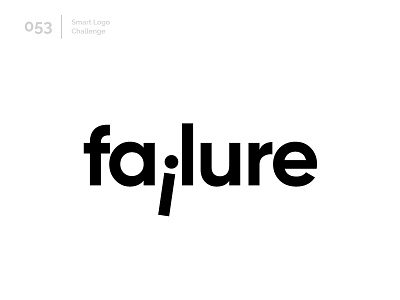 53/100 Daily Smart Logo Challenge 100 day challenge 100 day project abstract fail failed failure letter letterform letters logo logo challenge modern wordmark