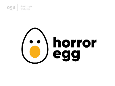 58/100 Daily Smart Logo Challenge 100 day project abstract boo egg horror logo logo challenge modern scary