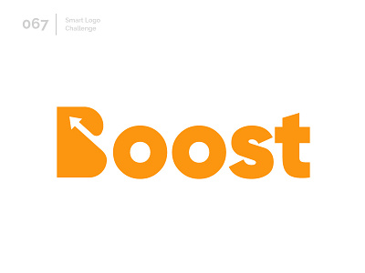 67/100 Daily Smart Logo Challenge 100 day challenge 100 day project abstract boost grow letter letterform letters logo logo challenge modern negative space rise up wordmark