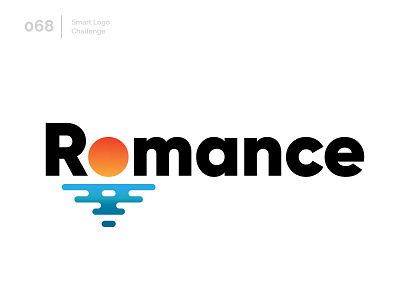 68/100 Daily Smart Logo Challenge 100 day challenge 100 day project abstract letter letterform letters logo logo challenge modern rising sun romance romantic sea sun typography wordmark