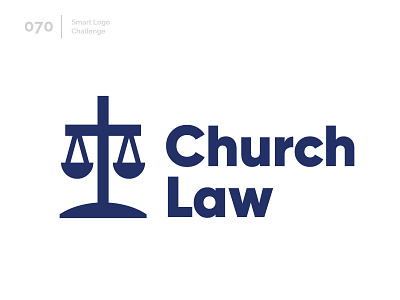 70/100 Daily Smart Logo Challenge 100 day challenge 100 day project abstract church cross law logo logo challenge scale