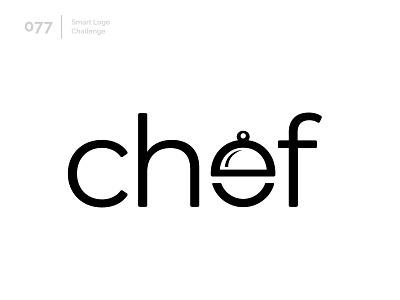 77/100 Daily Smart Logo Challenge 100 day challenge 100 day project abstract chef cook cooking food food plate letter letterform letters logo logo challenge modern plate wordmark