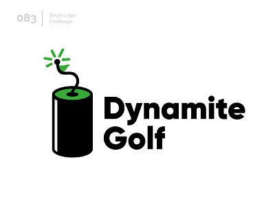 83/100 Daily Smart Logo Challenge 100 day challenge 100 day project abstract bomb dynamite golf logo logo challenge