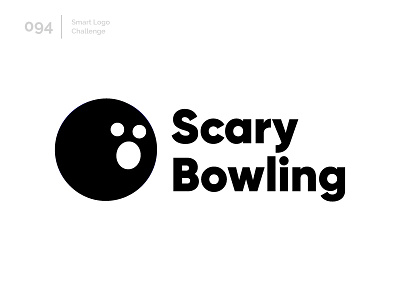 94/100 Daily Smart Logo Challenge 100 day challenge 100 day project abstract ball bowling bowling ball horror logo logo challenge modern scary