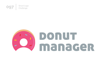 97/100 Daily Smart Logo Challenge 100 day challenge 100 day project abstract donut donuts doughnut logo logo challenge sweet