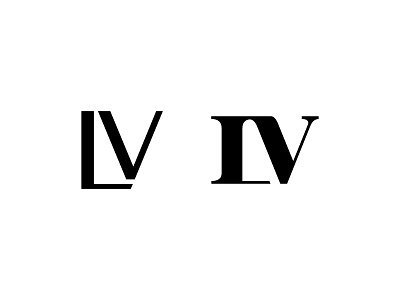 LV Monogram letter letter l letter v letterform letters logo lv monogram