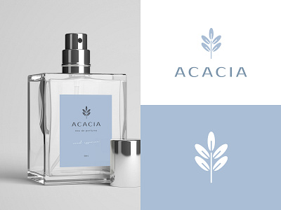 Perfume Logo abstract acacia brand identity elegant leaves logo logo design modern perfume symbol tree visual identity