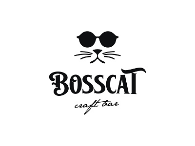 BossCat Logo boss bosscat brand identity cat character cigar cool craft craft bar logo logo design mafia retro urban visual identity