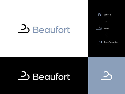 Beaufort Logo abstract beaufort brand identity cloud letter b logo logo design modern navigation scale transformation visual identity wind